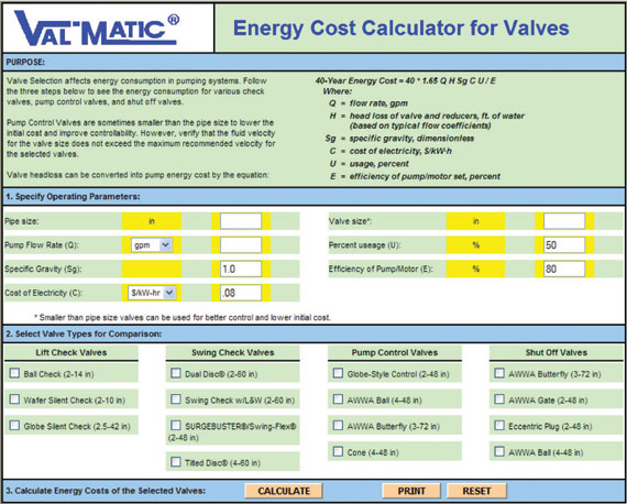 Energy Cost Sheet